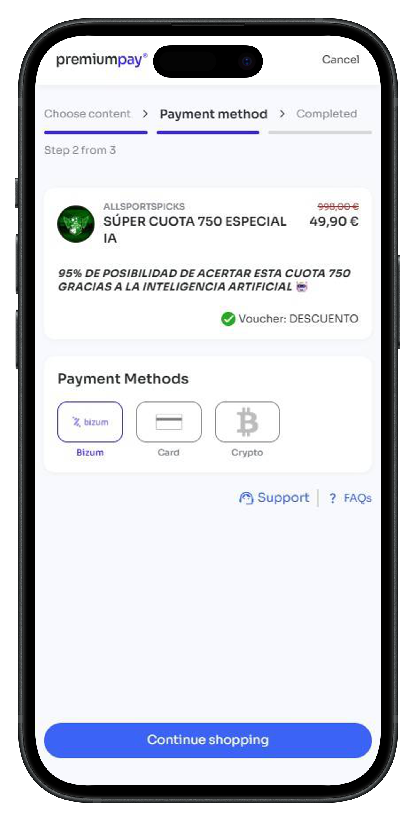 Mockup Pasarela de Pago